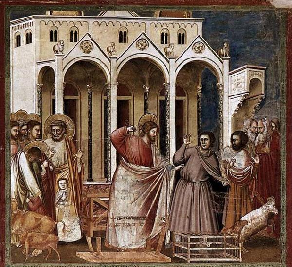 GIOTTO di Bondone Expulsion of the Money-changers from the Temple china oil painting image